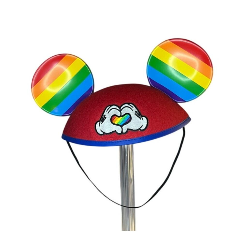 Disney Parks Pride Mouse Ears Maeve Custom Rainbow Kitsch Festival Disneycore